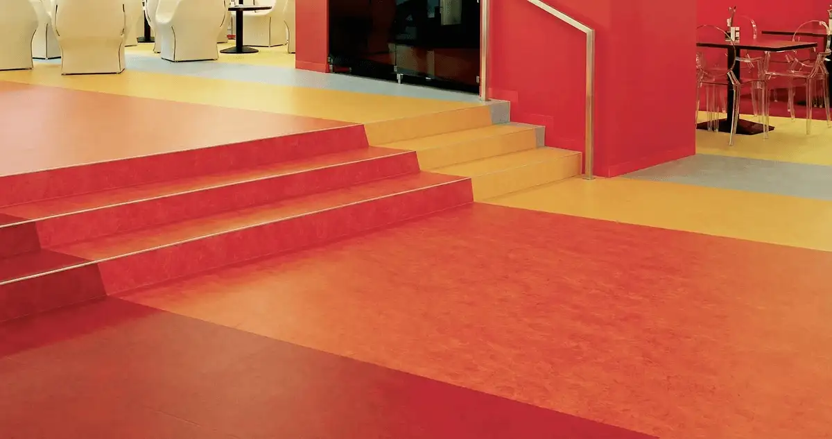 Snack bar with beautiful professionally installed linoleum flooring in Orange, CA